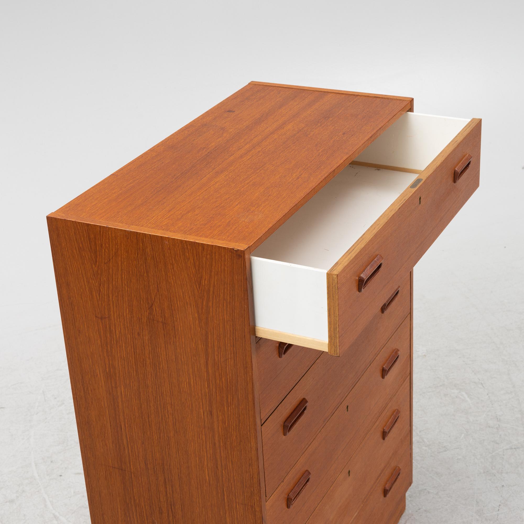A teak veneered dresser, 1960s.