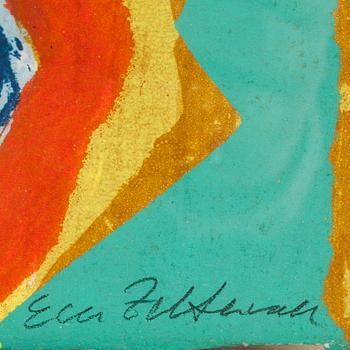 EVA ZETTERWALL, färglitografi. Sign o numr PT.