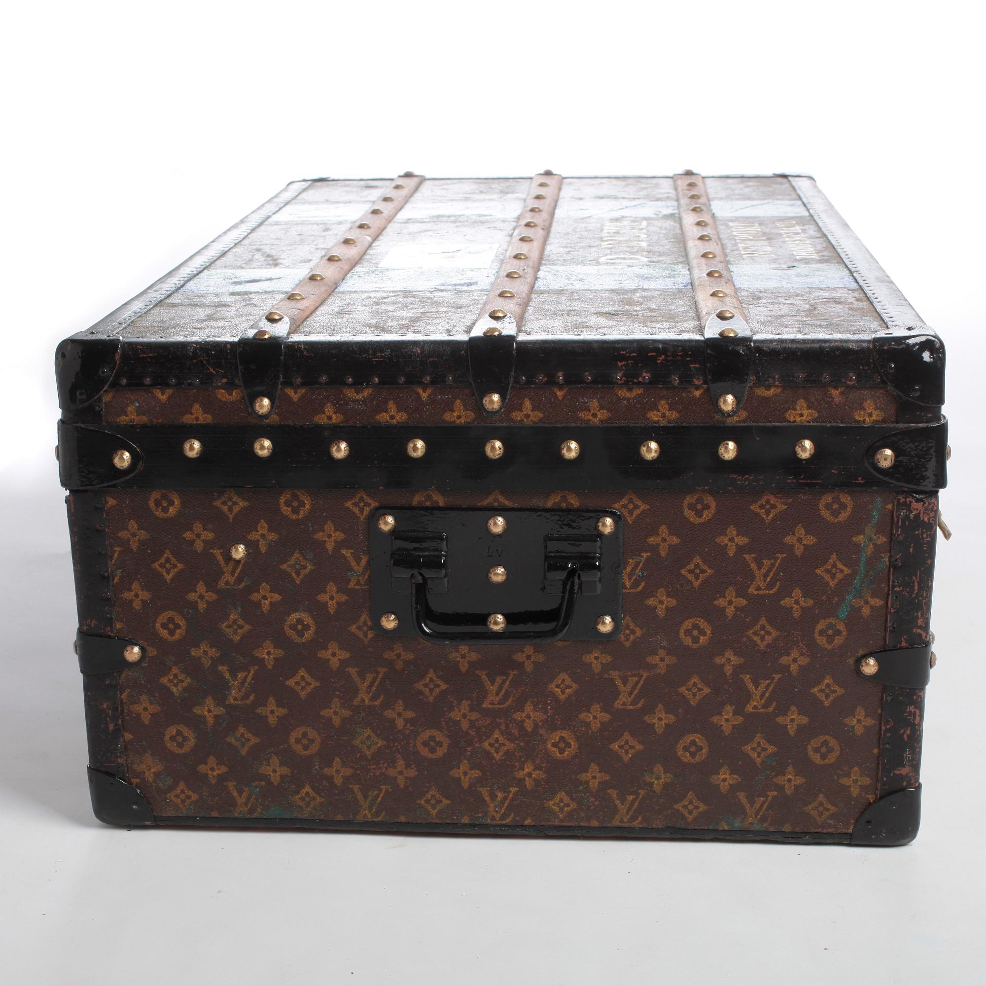 LOUIS VUITTON, a Monogram canvas trunk, early 20th century.