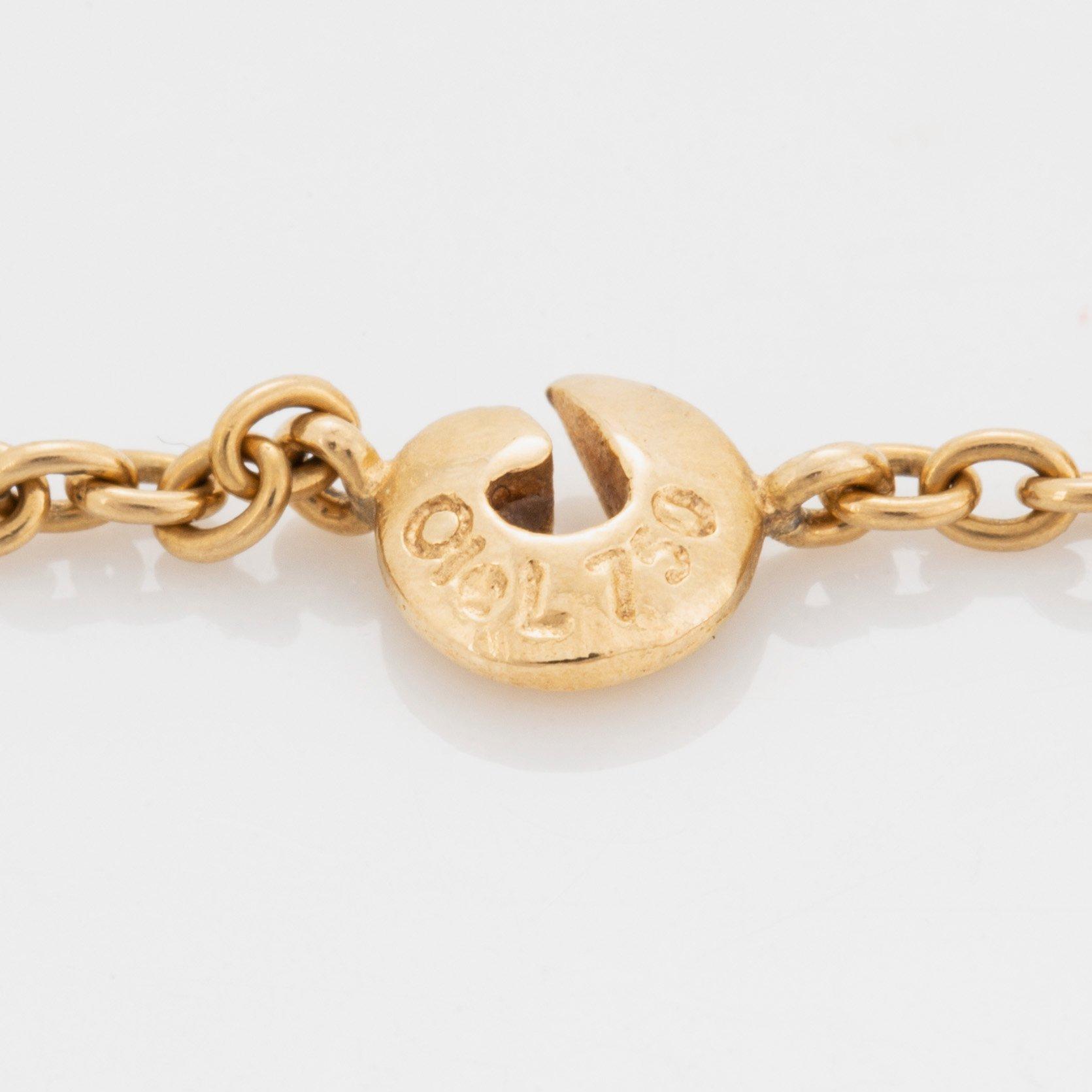 Ole Lynggaard collier med lås 18K guld.
