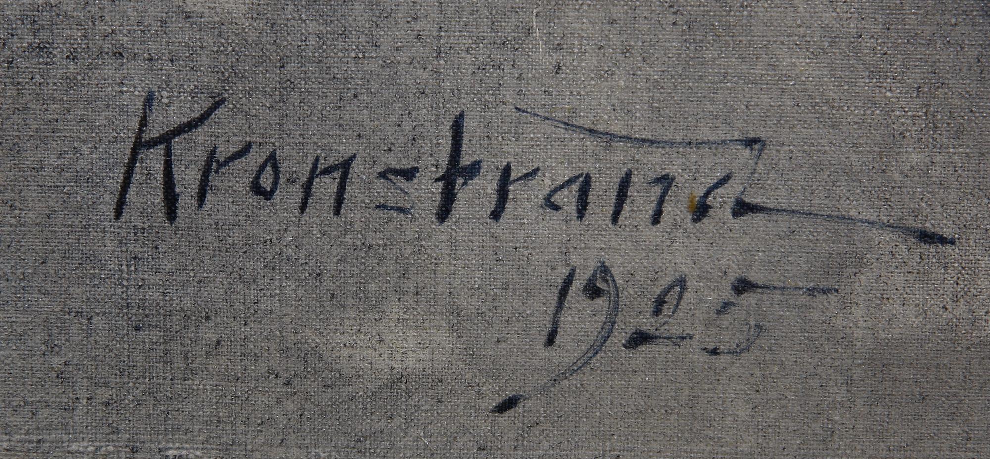 BROR KRONSTRAND, olja på duk, sign o dat 1925 med tillskrift.