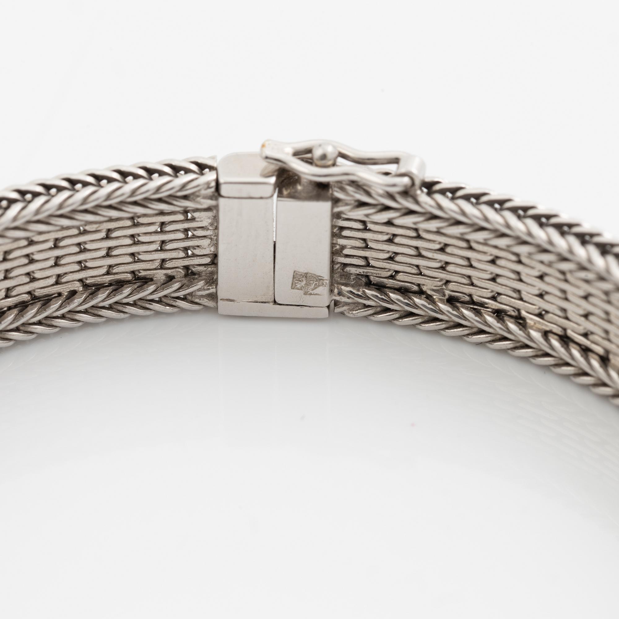 Aftonklocka/smyckeur, Blancpain,  18K vitguld med briljantslipade diamanter.