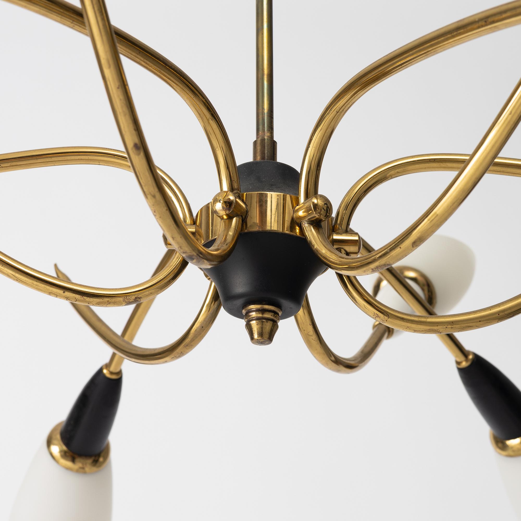 A ceiling lamp, Sweden, 1950's.