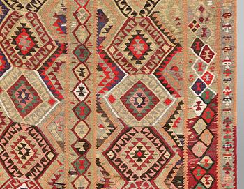 A Nomad Kelim Kord carpet, 387 x 185 cm.