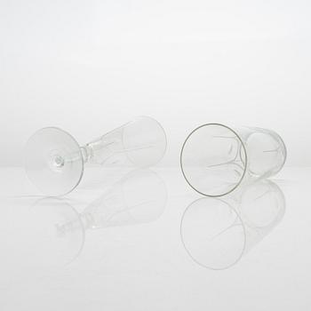 Sirkku Kumela-Lehtonen, a 19-piece set of 'Sirkku' glassware, Kumela Finland 1960s.