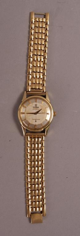 ARMBANDSUR, Omega Constellation, guld på stål.