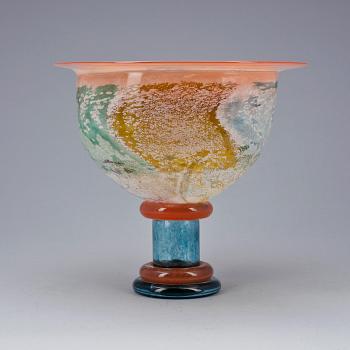 SKÅL PÅ FOT, glas, Kjell Engman, Kosta Boda.