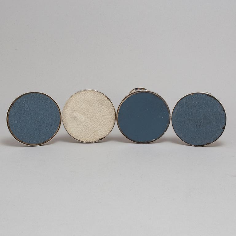 Four silver candle sticks, Göteborg, 1980's.