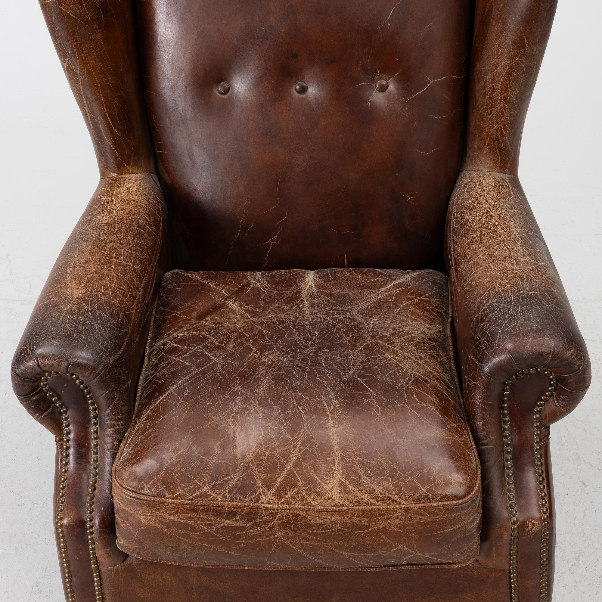 An armchair, contemporary.