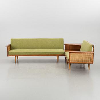 A CORNER SOFA BY KNUT SAETER, FOR  VATNE MÖBLER AS NORWAY.