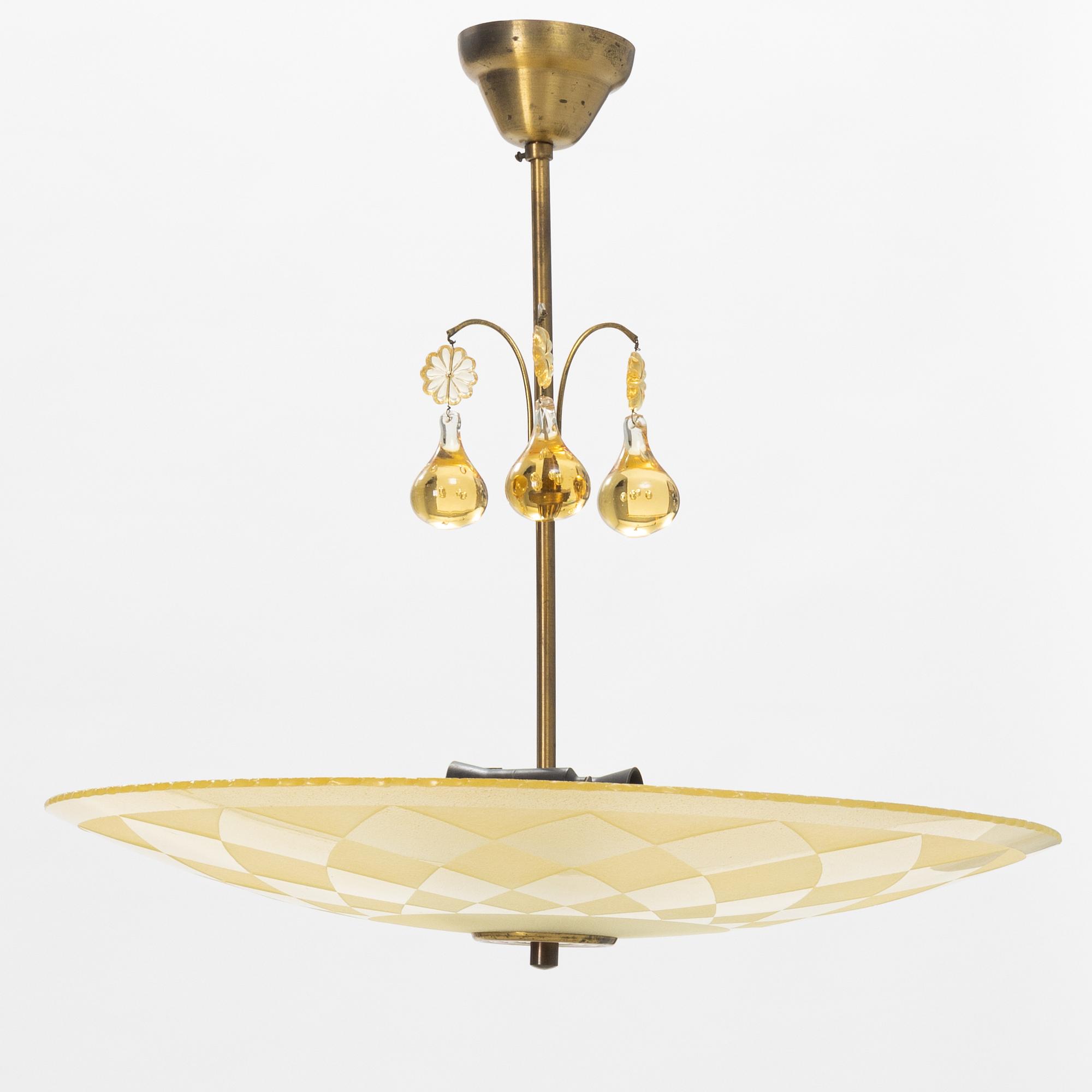 A 1930's/40's ceiling lamp.