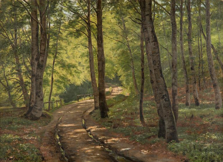 Vilhelm Georg Groth, oil on canvas, signed and dated 1881.