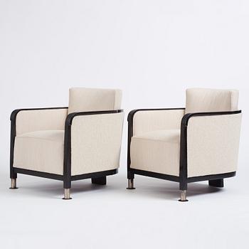 234A. Otto Schulz, a pair of easy chairs, Boet, Gothenburg 1930s.