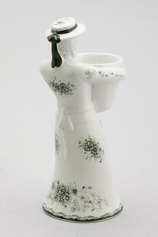 VAS, porslin, "Gröna Anna", Old Rörstrand.