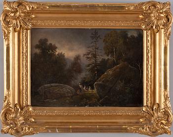 CARL STEPHAN BENNET, olja på pannå, sign. o dat. 1873.