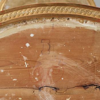 A Gustavian late 18th century bed and canopy.