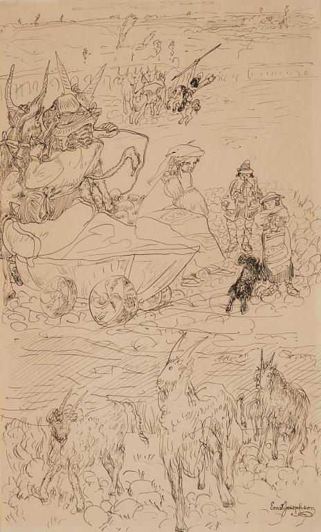 Ernst Josephson, Figurscen.
