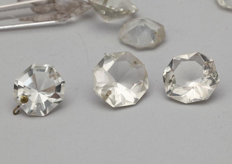 PARTI GLASPROPPAR OCH PRISMOR, 1800/1900-tal.