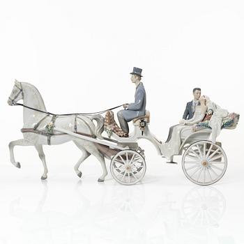 Lladró, figurine, "Bridal Carriage", Spain.