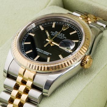 ROLEX, Oyster Perpetual, Datejust, Chronometer, wristwatch, 36 mm.