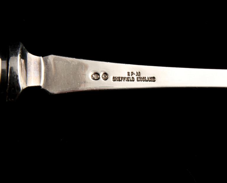 BESTICK, 22 st, nysilver och pärlemor, England, 1900-talets början.