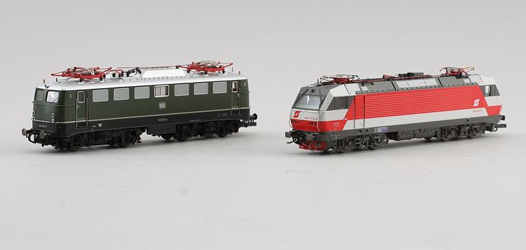 SAMLING MODELLTÅG, 4 delar, Roco, Österrike.