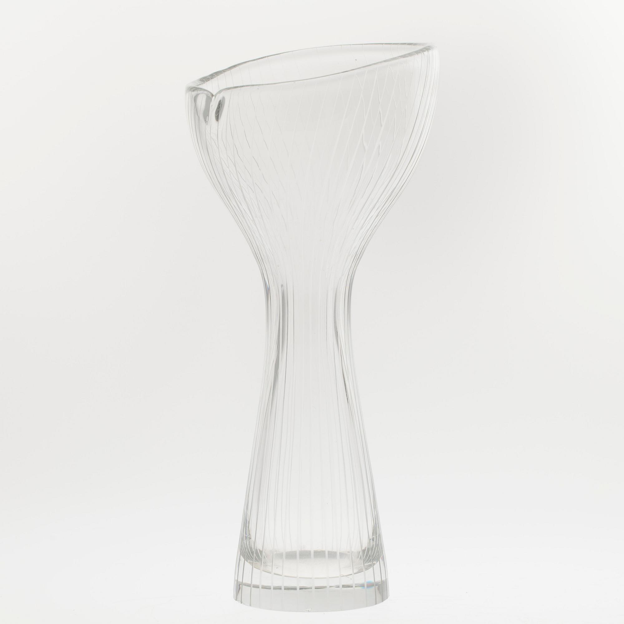 VAS, glas, signerad Tapio Wirkkala, Iittala -55.