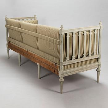 A Swedish late Gustavian sofa, ca 1800s.