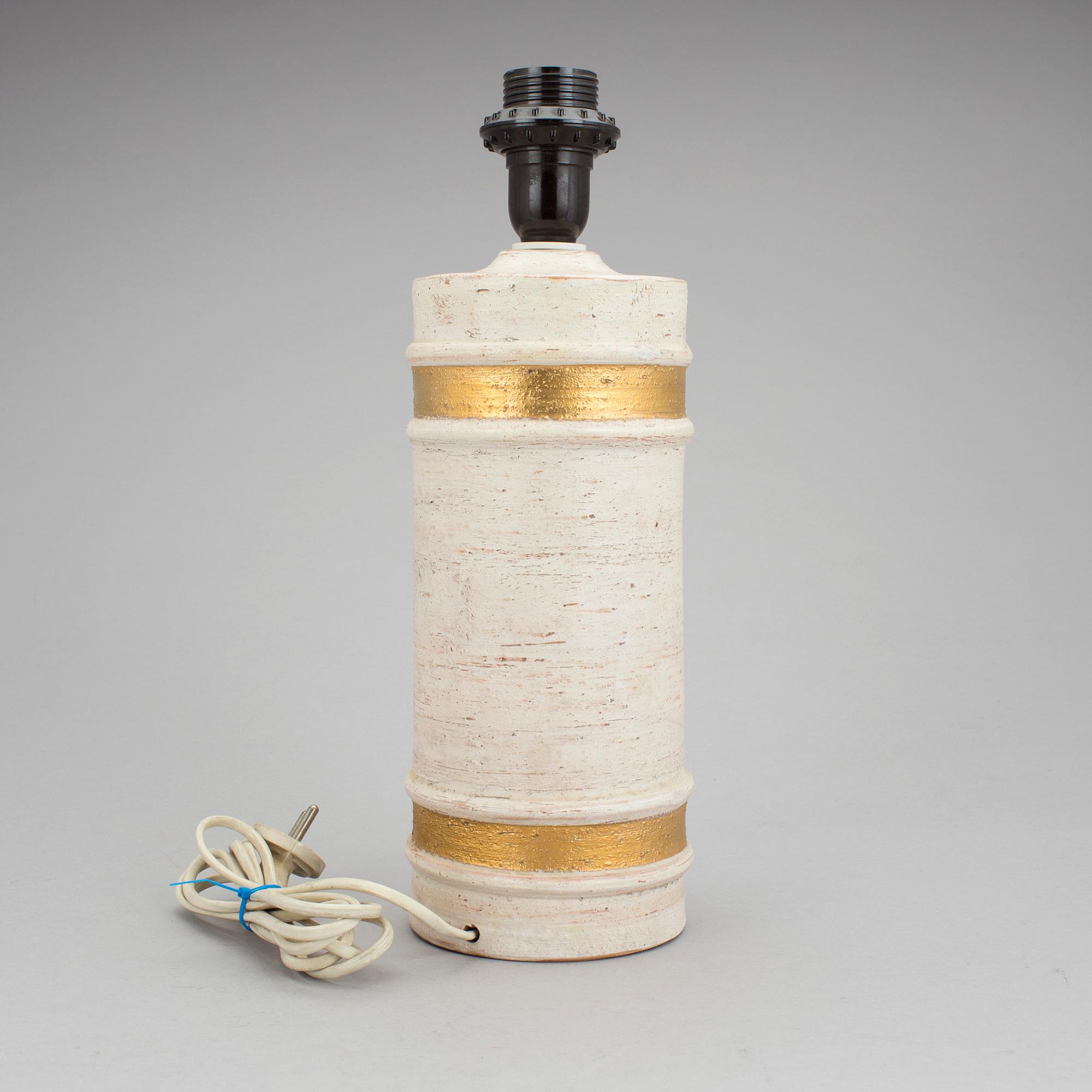 BORDSLAMPA, keramik, Bitossi, Bergboms, 1960-/70-tal.