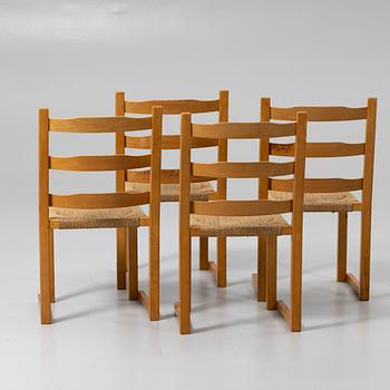 Chairs, 4, Gemla, mid-20th century.
