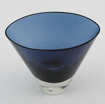 VAS, glas, Kaj Franck, Nuutajärvi Notsjö, signerad och daterad -61.