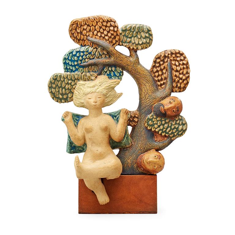 STIG LINDBERG, skulptur "Susanna i badet", Gustavsbergs Studio, sannolikt 1940-tal.