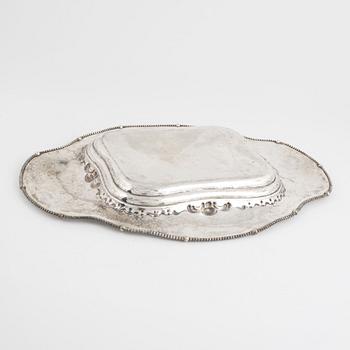 David Andersen, bricka, silver 830, Norge, svenska importstämplar, Stockholm 1927.