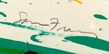 SAM FRANCIS, färglitografi, signerad, XXXII/L.