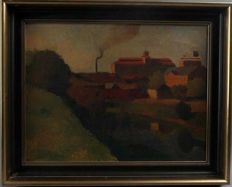 TAGE HANSSON, olja på duk, sign.