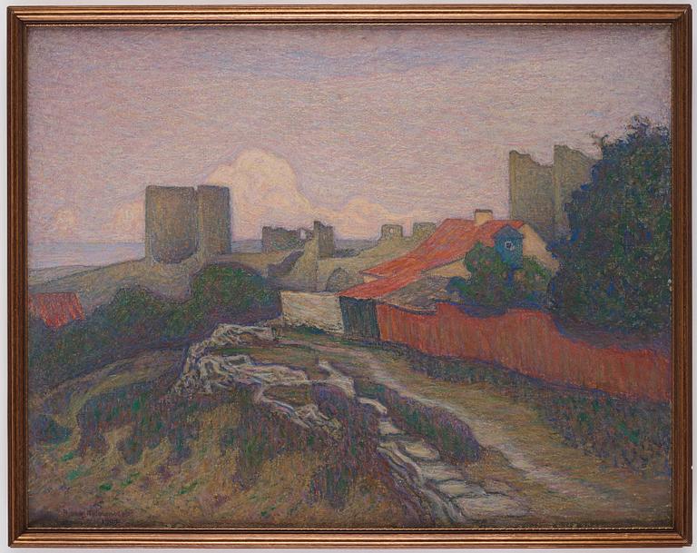 Björn Ahlgrensson, View from Visby from Klinten towards the north.