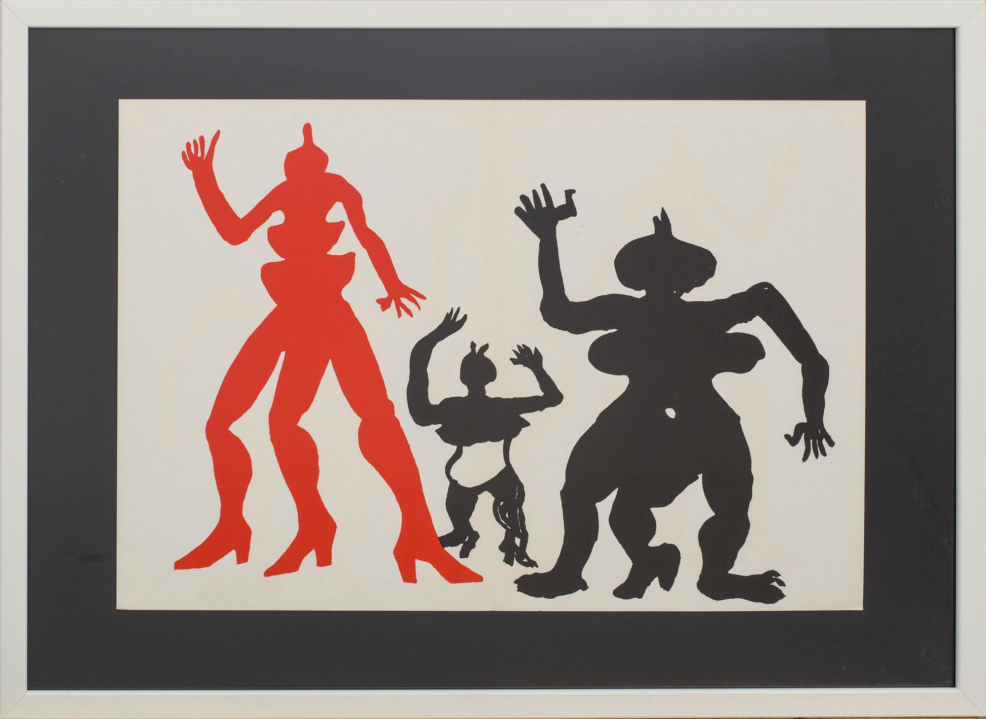ALEXANDER CALDER, färglitografi, ur Derrière le Miroir nr 212 1975.