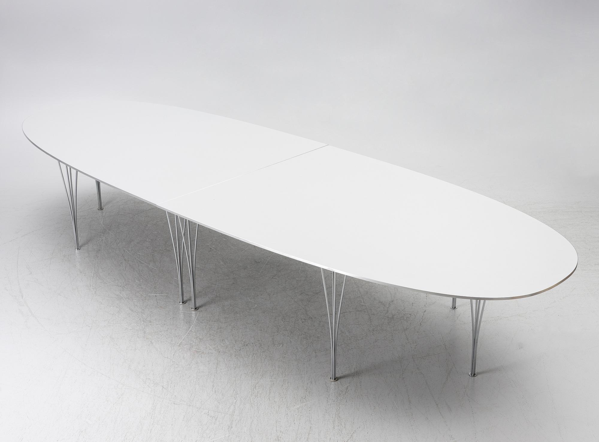 Bruno Mathsson, & Piet Hein, conference table, "Superellipse", Fritz Hansen, Denmark.