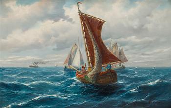 William Delmar, olja på duk, signerad,