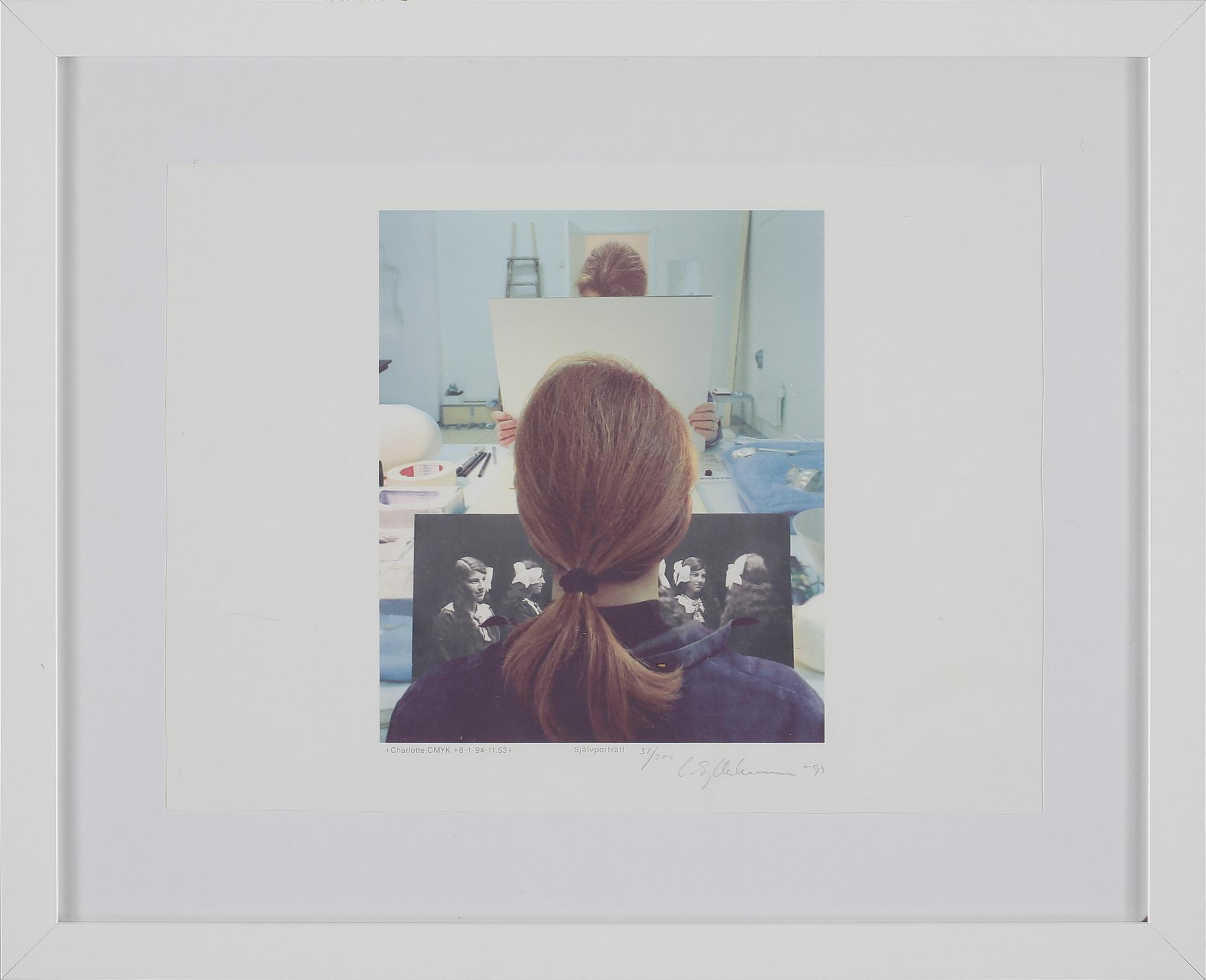 CHARLOTTE GYLLENHAMMAR, färgtryck, signerat, numrerat 31/300 och daterat -94.