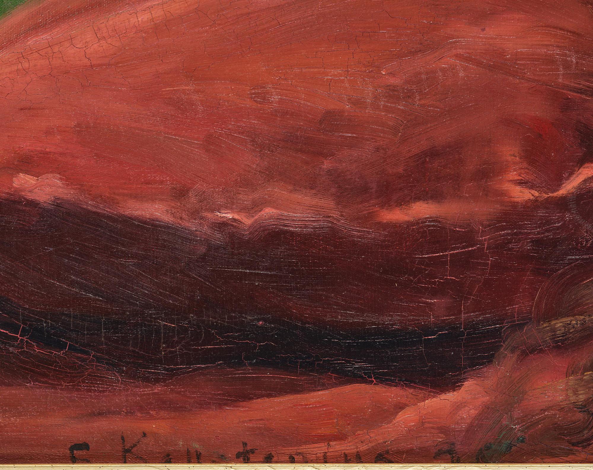 Gottfrid Kallstenius, Reclining woman with faun.