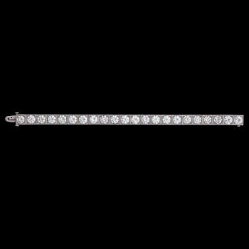 An important brilliant cut diamond bracelet, tot. app. 26.50 cts.
