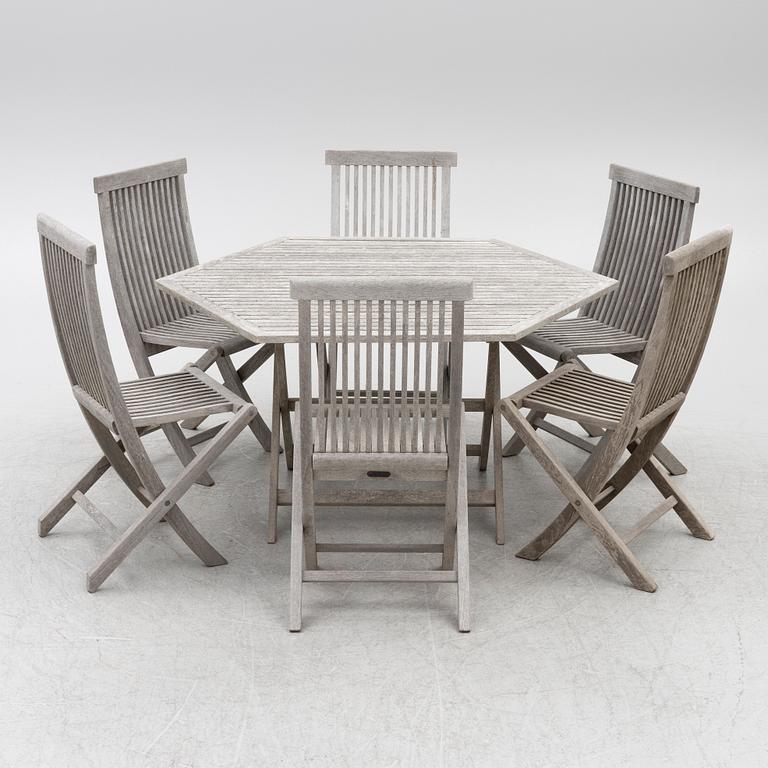 A Gunilla Norin garden set, 'Viken' by Berga Form, Sweden, 1990's/early 2000's.