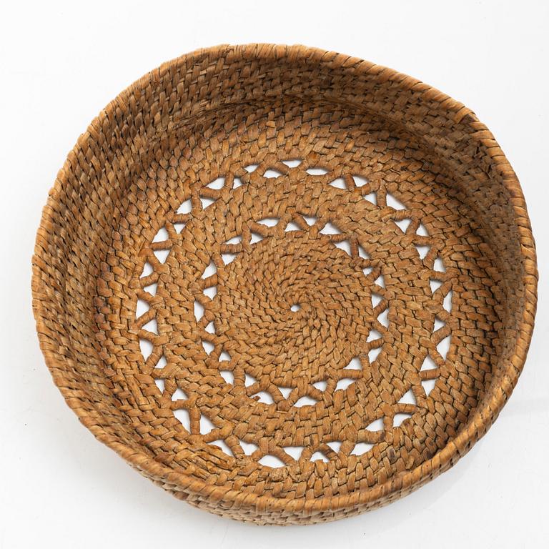 Root baskets, 3 pcs, folk art, 19th century.