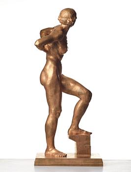 A Nils Möllerberg signed and numbered 7 bronze sculpture.