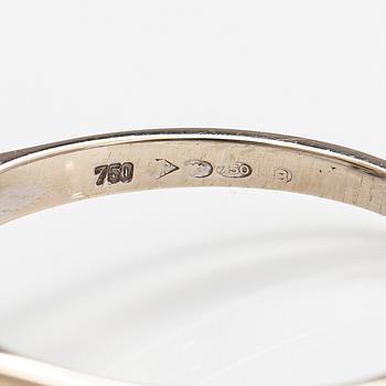 Ring, 18K vitguld,  diamanter tot. ca 1,40 ct. importstämplad Tillander, Helsingfors 1990-tal.