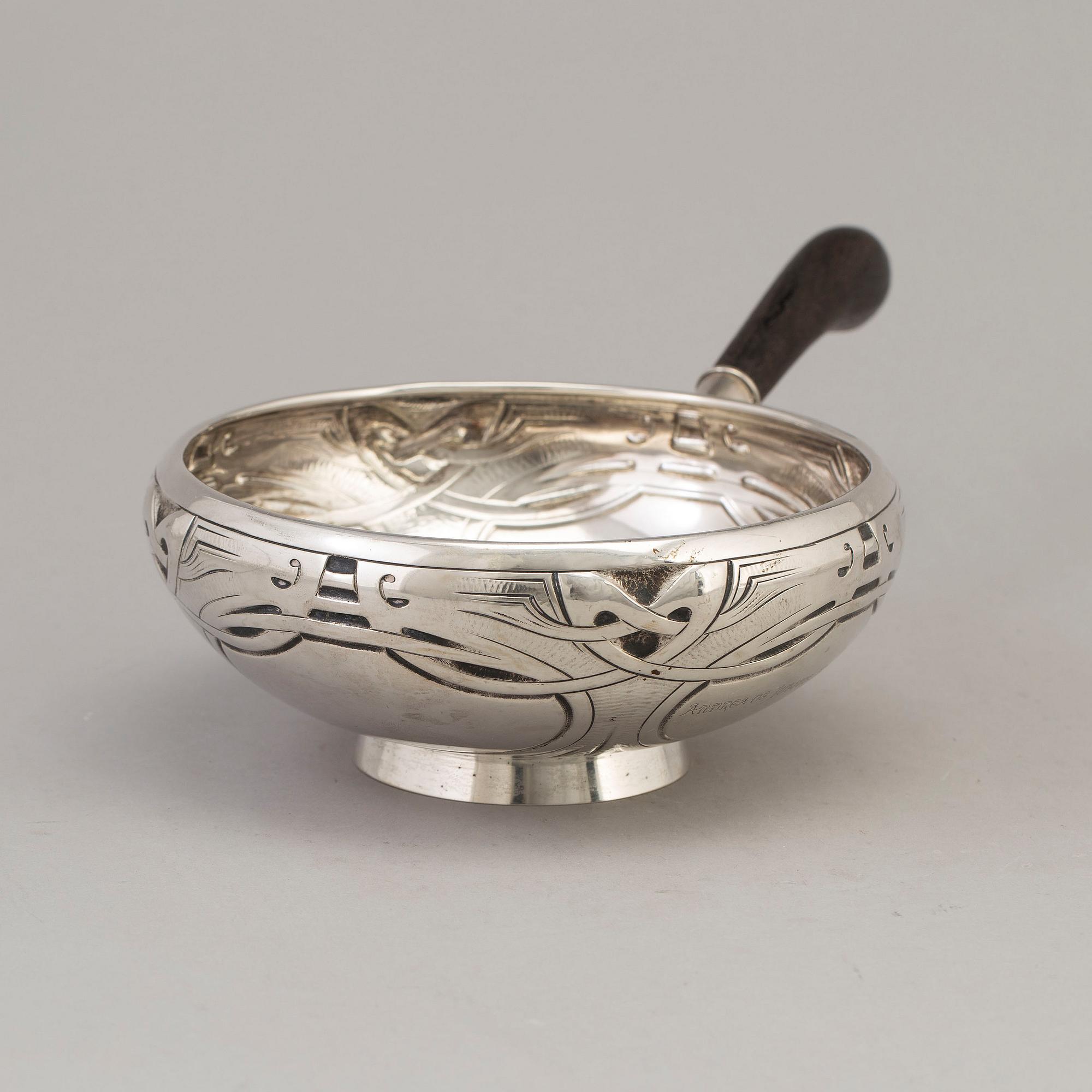 JACOB TOSTRUP, karott, silver, jugend, Oslo 1905.