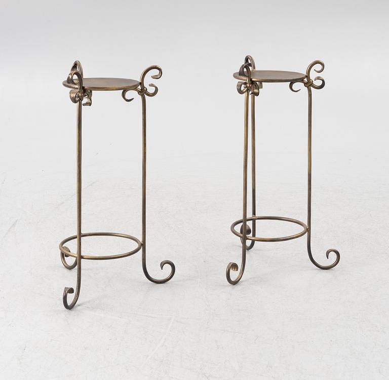 A pair of pedestals, 20th century.