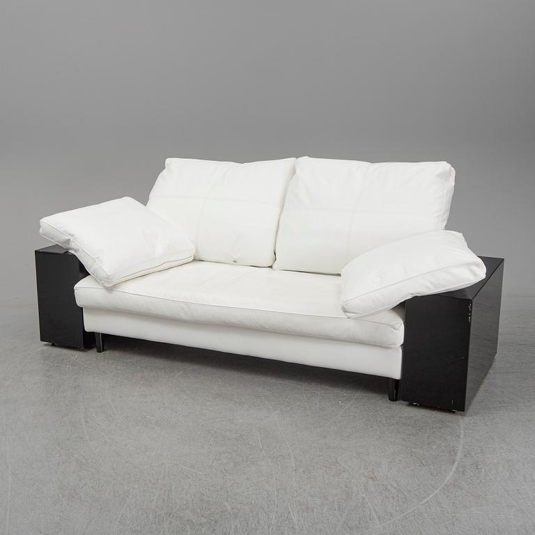 Eileen Gray, a white leather 'Lota' sofa, Aram.