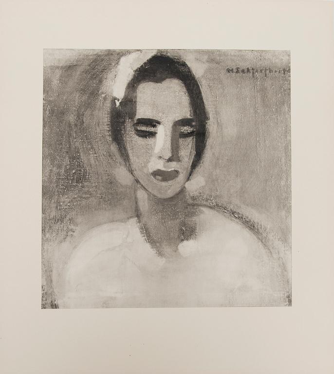 HELENE SCHJERFBECK, mapp med tryckbilder, 48 delar, 1945.